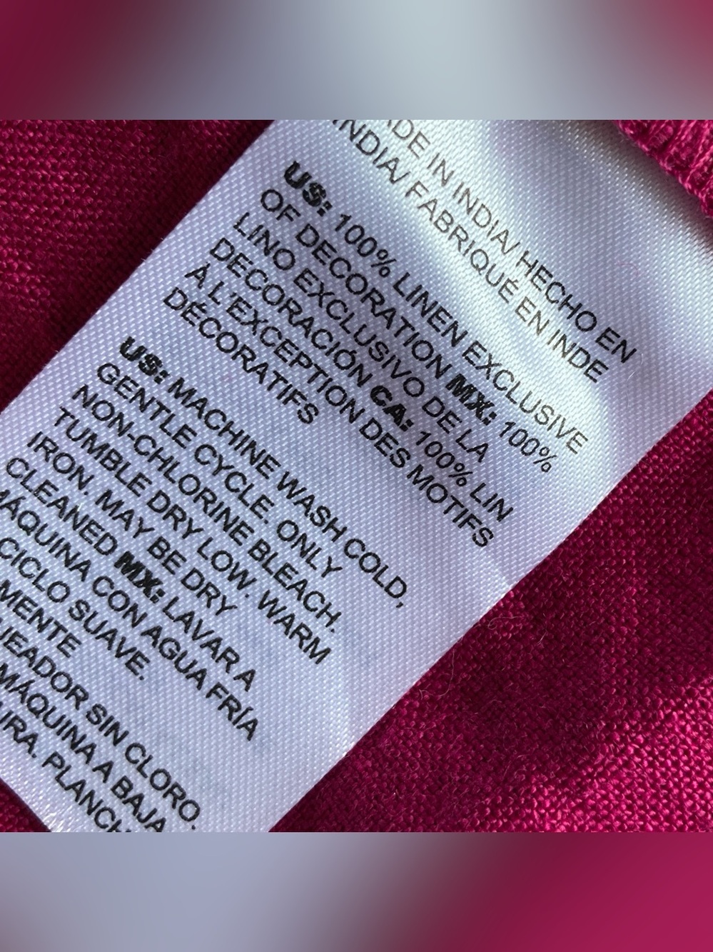 100% Linen Short Sleeve V-Neck Midi Dress w/Pockets in Raspberry | chico’s - Picture 7 of 13